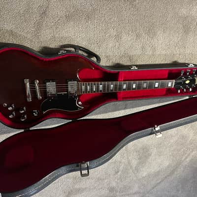 Vintage  Gibson  SG Standard  1972 All Original Heritage Cherry Rare Embossed  Pickups image 16