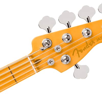 Fender American Ultra II Jazz Bass V Maple FB Sinister Red with Case image 5