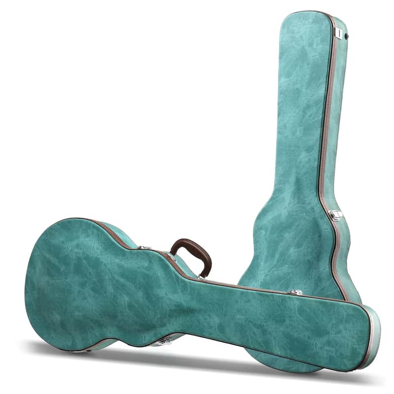 Electric Guitar Hard Case, Wooden Hard-Shell Waterproof Latch Padding image 1