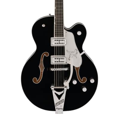 Gretsch Falcon Black w/ String-Thru Bigsby w/case image 1