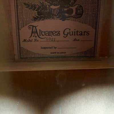 Alvarez 12 String 5021 Early - Mid 1970s image 7