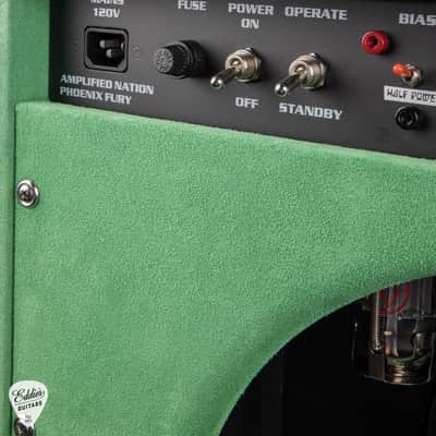 Amplified Nation Phoenix Fury 50w 1x12 Combo - Emerald Green Suede & Northern Lights #218 image 14