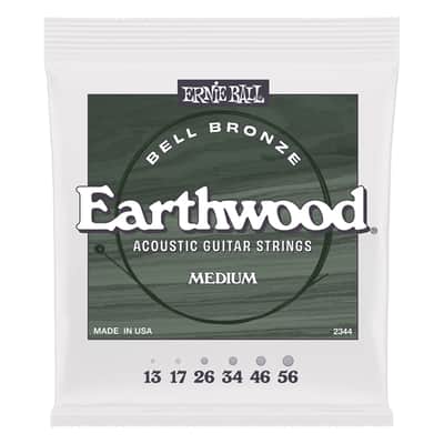 Ernie Ball 2344 Earthwood Bell Bronze Acoustic Medium 13-56 image 2