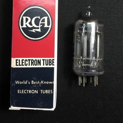 RCA 5687 Black Plates AUDIO Preamplifier VACUUM TUBE USA Tested 4.7203-D image 2