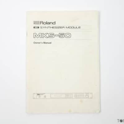 ROLAND MKS-50 OWNERS MANUAL synthesizer book module midi VINTAGE SYNTH DEALER