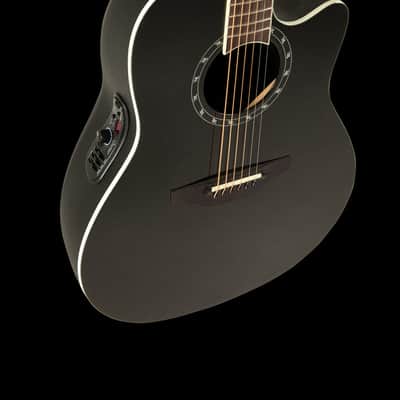 Ovation 2771AX Pro Series Standard Balladeer Deep Contour Acoustic-Electric Guitar Black image 7