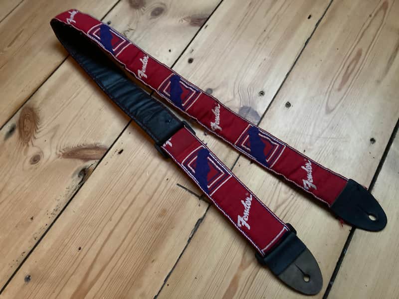Circa 1980s / 90s Fender Monogrammed Guitar Strap USA image 1