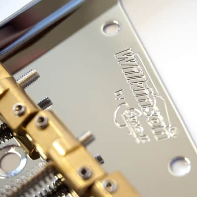Wilkinson Telecaster Tele Ashtray Bridge WTB - Compensated Brass Saddles image 5