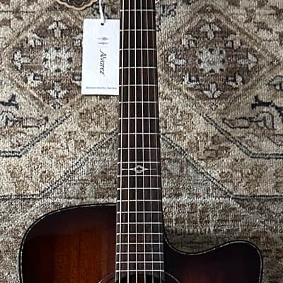 Alvarez Masterworks MD66CE-Custom Dreadnought Acoustic-Electric Featuring Slim Ebony Bevel Armrest w/ Bag, Pro Setup image 3