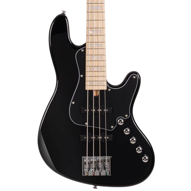 Cort NJS4BK Elrick NJS 4 Bass Guitar. Black image 1