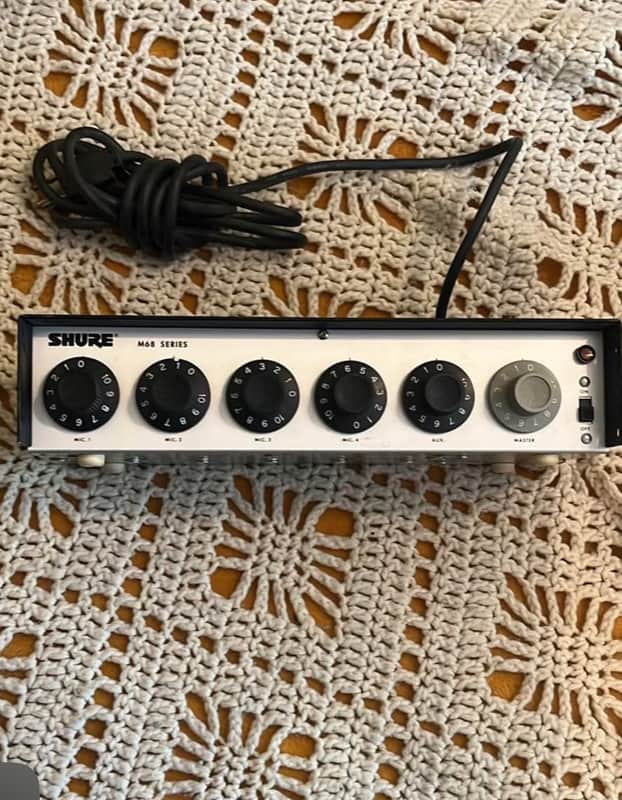 Shure M68 microphone mixer image 1