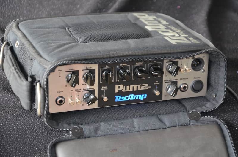 TecAmp / EICH Puma 1000*professional 2x500 Watts High Power Watts Bass Amp for stage & studio*rare model*high quality made in Germany*compact and light weight only 2.8kg*free gig bag* image 1