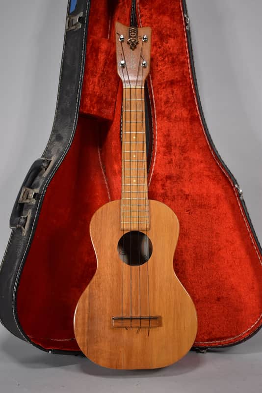 1970 Kamaka Tiki Vintage Ukulele w/OSSC image 1