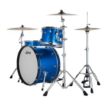 Ludwig NeuSonic Blue Super Sparkle Pro Beat Drums 14x24_16x16_9x13 3pc Shell Pack | NEW | Authorized Dealer image 2