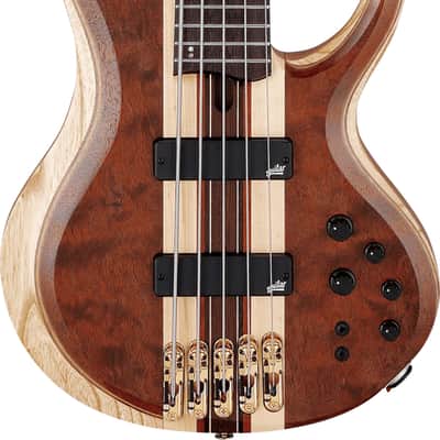 Ibanez BTB1835 Premium 5-String Bass Guitar, Panga Panga Fingerboard, Natural Shadow image 2