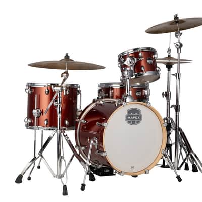 Mapex Mars Birch 4-Piece Bop Shell Pack - Blood Orange Sparkle (MA486SOR) image 2