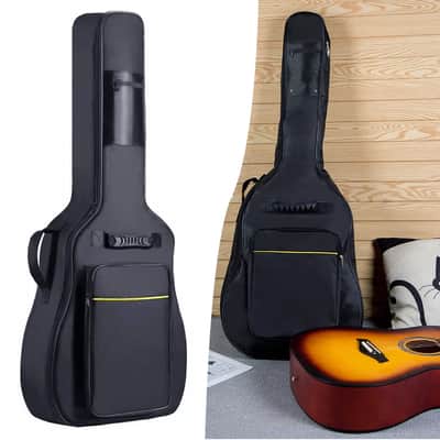 40" 41" Classical Acoustic Guitar Case Gig Bag | Soft Padded, Water-Resistant with Adjustable Backpack Straps & Extra Storage image 1