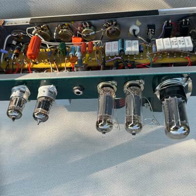 JUDYBOX 18-watt amp "DS Special" -First JUDYBOX amp made by Al Nelson 2003, Green & Black tolex image 6