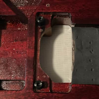 Made in USA KNE Charvel Pro Mod So Cal Style Red Stain Mahogany Guitar Body Floyd Ready Truss Wheel Cutout image 8