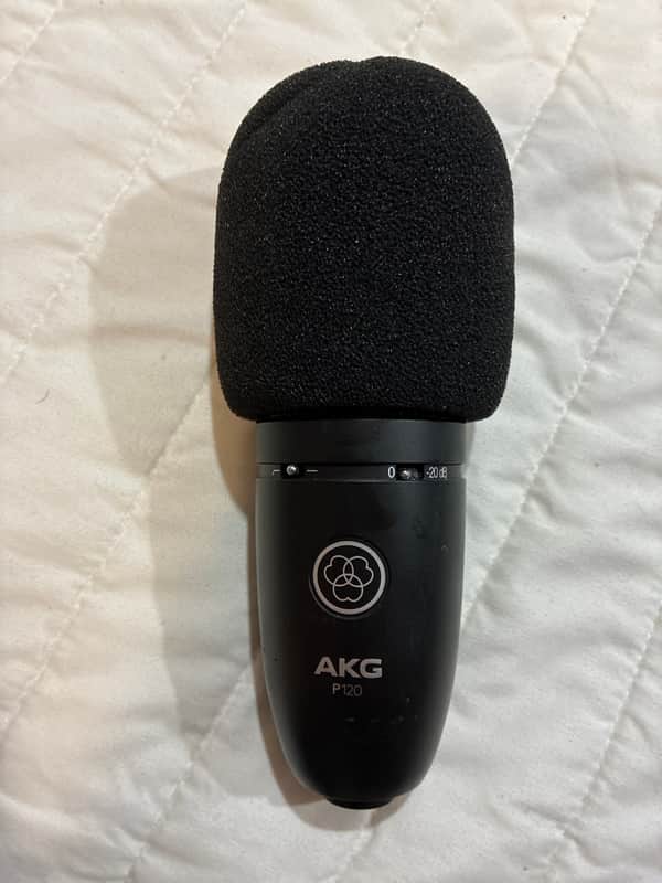 AKG P120 General-Purpose Medium Diaphragm Cardioid Condenser Microphone 2010s - Black image 1