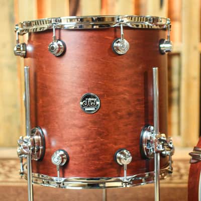 DW Performance Tobacco Stain Bop Drum Set - 14x18, 8x12, 14x14 image 5