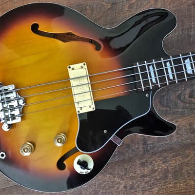 1998 Epiphone Jack Casady Signature Bass Rare Sunburst image 5
