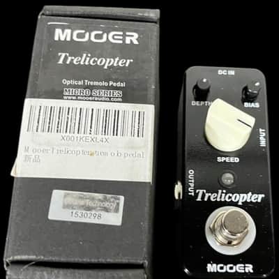 Mooer Trelicopter Tremolo Guitar Effect Pedal 2010s - Black X12904 image 1