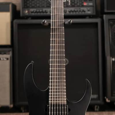 Ibanez RGRB720 Iron Label 7-String Electric Guitar - Black image 4