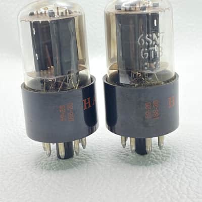 GE / Hammond 6SN7GTB Vintage Preamp Vacuum Tubes Matched Pair Tested USA image 4