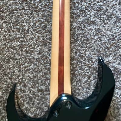 2002 Ibanez RG620X-GK Standard electric  guitar piezo pickup  edge tremolo USA  made Dimarzio pick ups galaxy Black made in japan image 11
