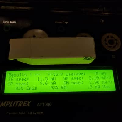 Tung-Sol 12BH7A tNOS AT1000 TESTED Vacuum Tube grey plate 12BH7 dual triode 1960-1962 image 3