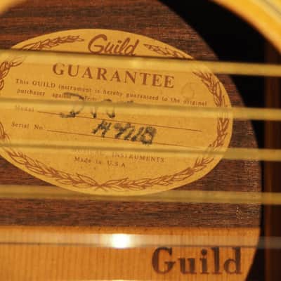 Guild D-55 TV Model 1971 image 10