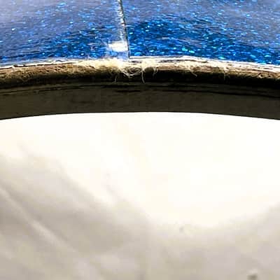 Ludwig 14" X 22" 64/65 Blue Sparkle Bass Drum Shell Sm. Keystone #500849 - LBSBDS-701-22 image 5