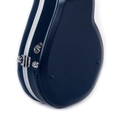 Crossrock F Body Mandolin Sturdy Hard Case with Backpack Straps  ABS Molded Hardshell CRA860MFBL image 2