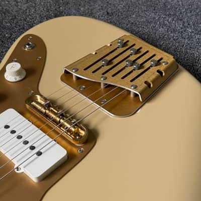 Hardtail Behind Bridge Tuner for Jazzmaster and Jaguar Guitars - Gold Anodized image 8