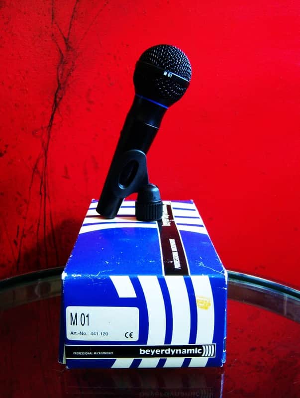 Vintage 1990's Beyer Dynamic M-01 cardioid dynamic Microphone Low Z w accessories Germany Shure SM58 image 1