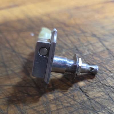 Used 1990's Gibson Deluxe Made in Germany Treble Side Keystone Guitar Tuner Individual 3x3 Guitar Tuner Chrome Luthier Parts image 4