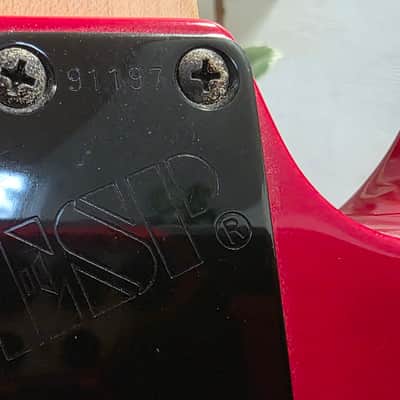ESP THE JUNIOR Ferrari Red Jackson lawsuit headstock Japanese Super Strat MIJ JAPAN image 7