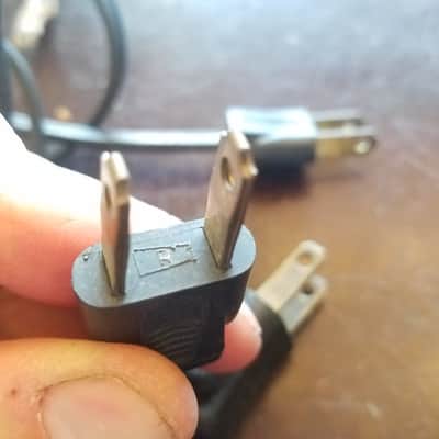 Royal one (1) 117V Power Cord Electric Cable cut Vintage non-polarized black 1940s-1960s image 10