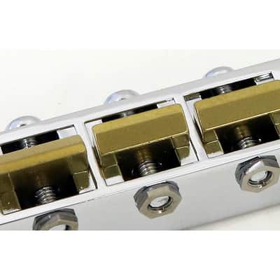 Gotoh GE104B ABR-1 Style Tune-o-matic Bridge w/ Unplated Brass Saddles (Nickel) image 2