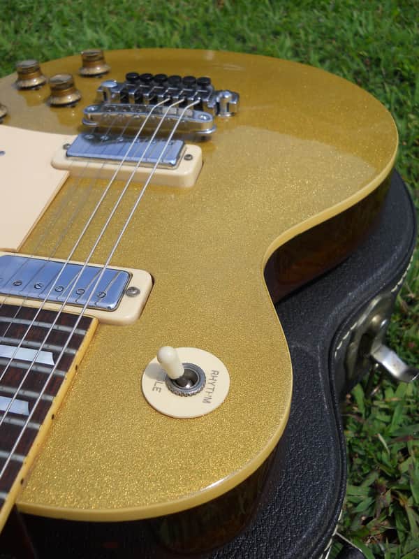 RARE 70's Aria Pro II Les Paul Deluxe Gold Top, EXC Cond, Set Neck