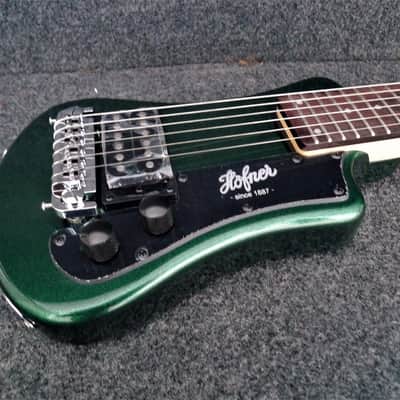 Hofner HCT-SH-CG CT Series Shorty Travel/Mini Electric Guitar Cadillac Green image 1