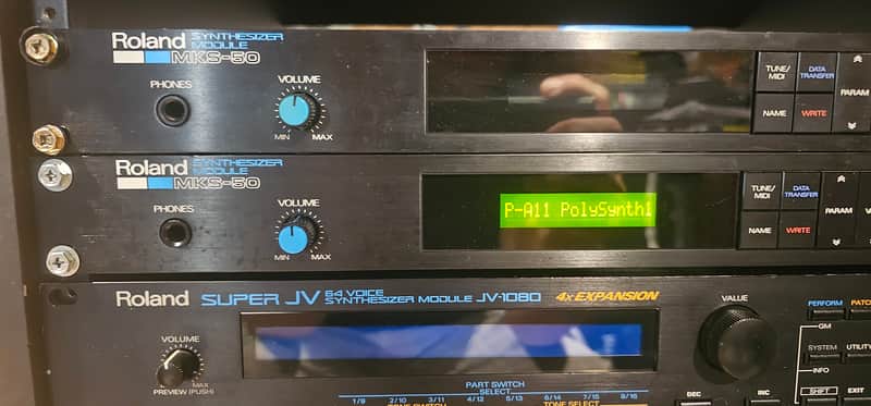 Roland MKS-50 Rackmount Analog Synthesizer 1986 - 1989 - Black image 1
