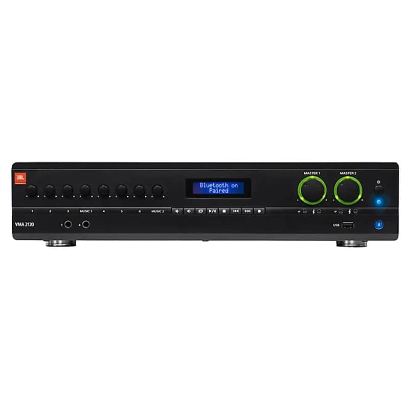 JBL VMA2120 8-Input Commercial Powered Mixer with Bluetooth image 1