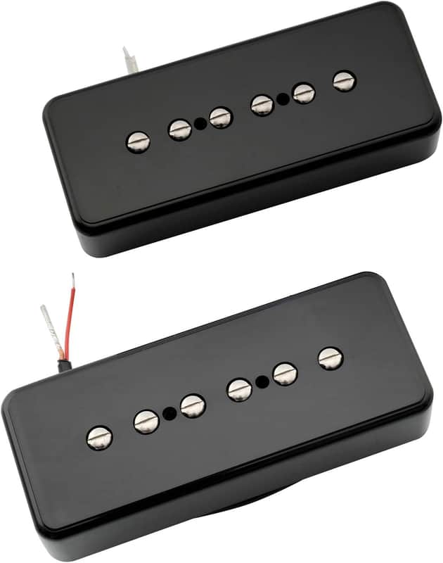 Brio P90 Soap Bar Alnico 5 Black Set image 1