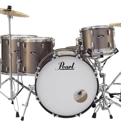Pearl Roadshow Drum Set 5-Piece Complete Kit with Cymbals and Stands, Bronze Metallic (RS525WFC/C707) image 1