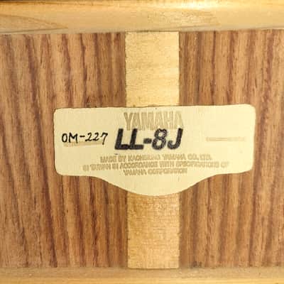 Price negotiable! YAMAHA LL-8J (1998) & YAMAHA hard case - acoustic guitar - original jumbo body image 3