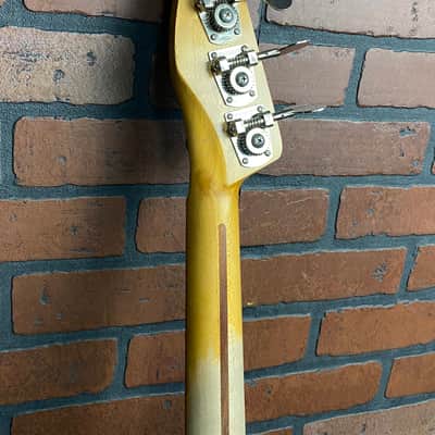 Woodcraft Electric Guitar Custom made 4 string P-Bass Electric Bass Guitar 300 years age Oak image 8