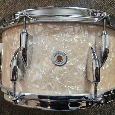 Sonor 14x5.75 Vintage Series White Marine Pearl Snare Drum image 7