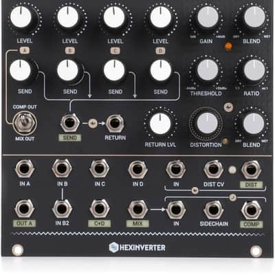 Erica Synths Hexinverter Mutant Hot Glue 4-channel Effects Mixer Eurorack Module image 2
